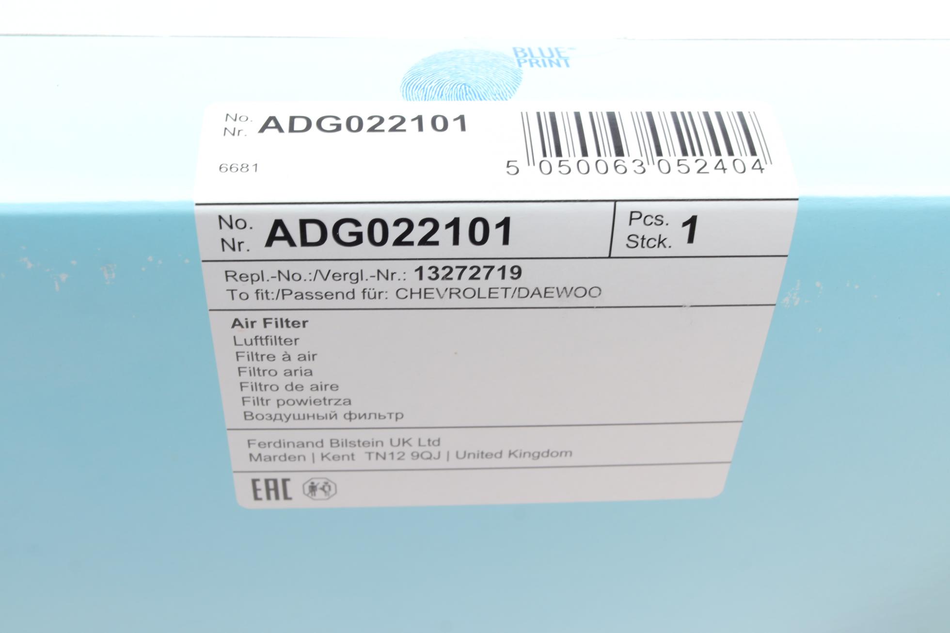 ADG022101 BLUE PRINT